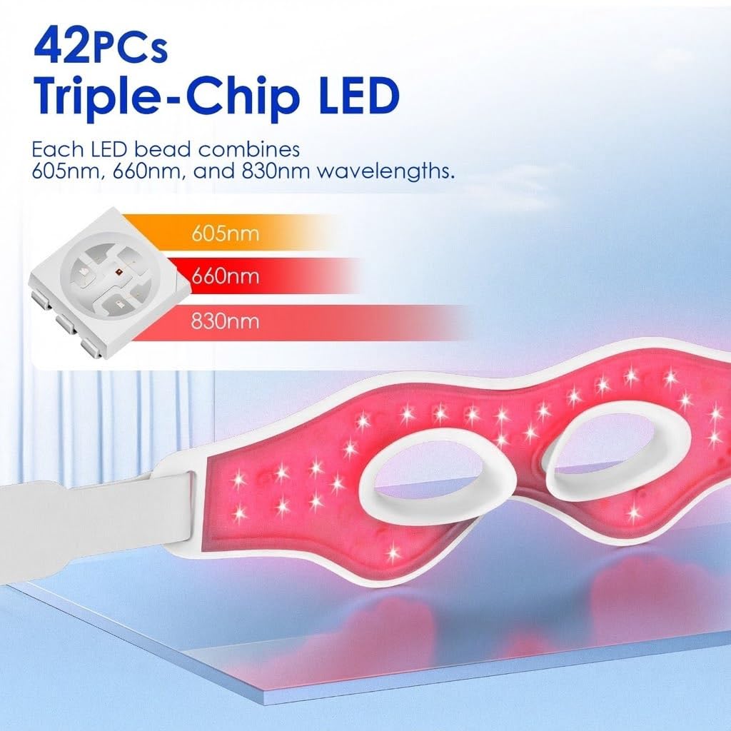 3D Rotlicht EMS Augenmassagege – Light Therapy Glasses Bewertung und Preis